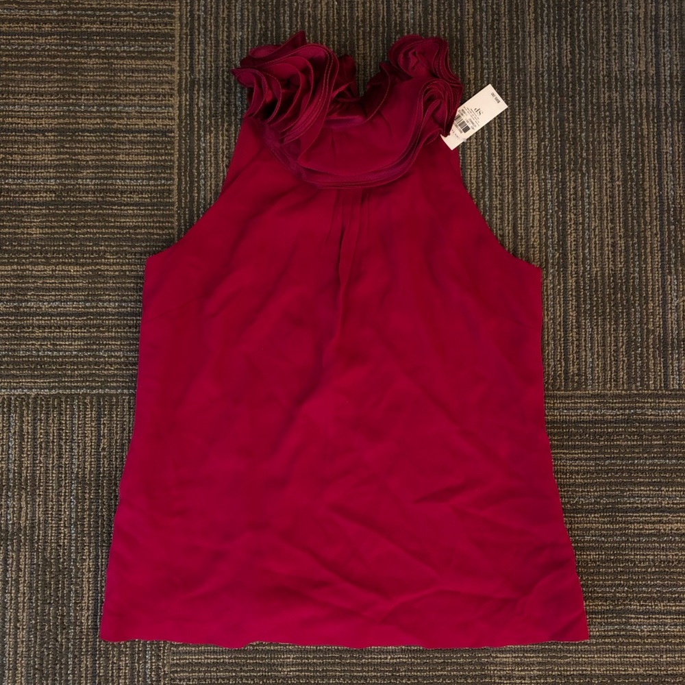 Burgundy red Ann Taylor blouse